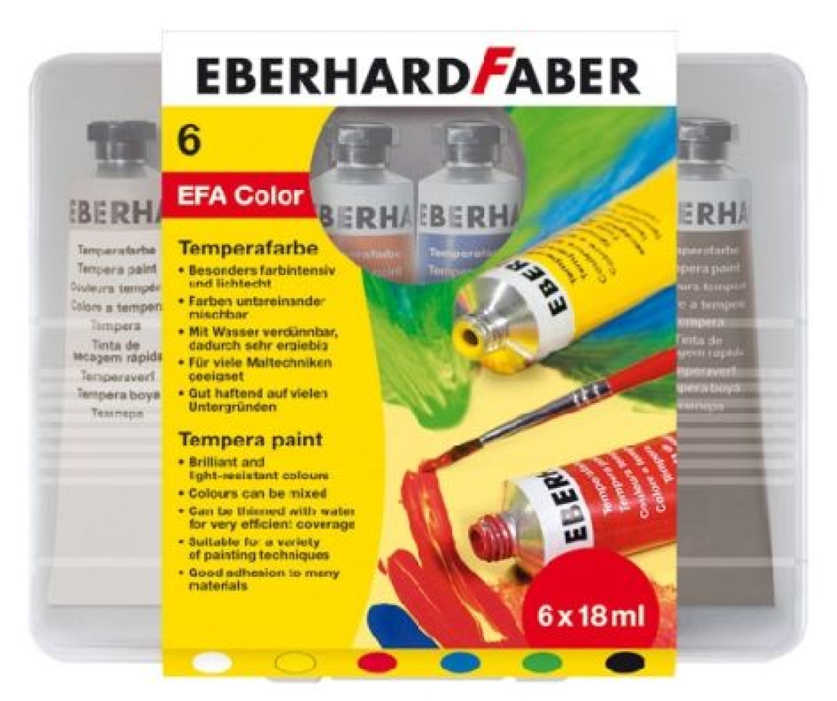 Eberhard FaberTempera colors set of 6 tubes with 18ml 575505Article-No: 4087205755054