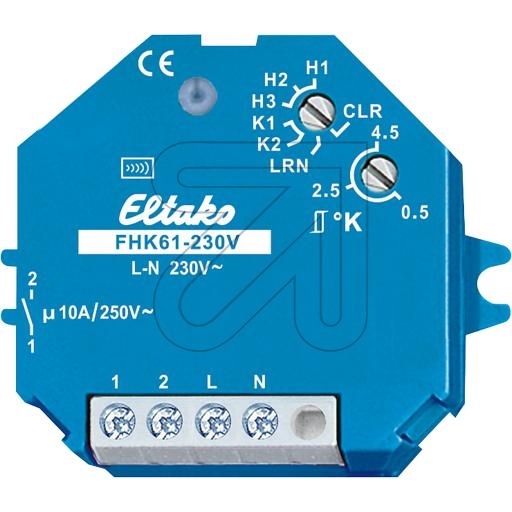 EltakoWireless actuator heating/cooling relay FHK61-230VArticle-No: 118055