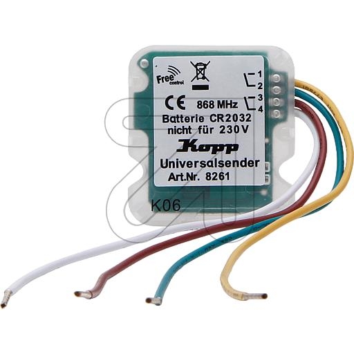 KoppWireless universal transmitter, 2 channels, battery operated 826101211