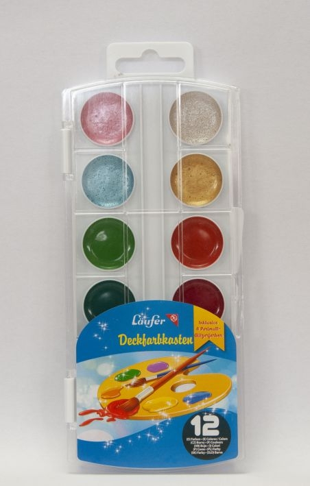 LäuferTop paint box glitter 8 glitter and 4 mother-of-pearl glittering colors 87216Article-No: 4006677872168