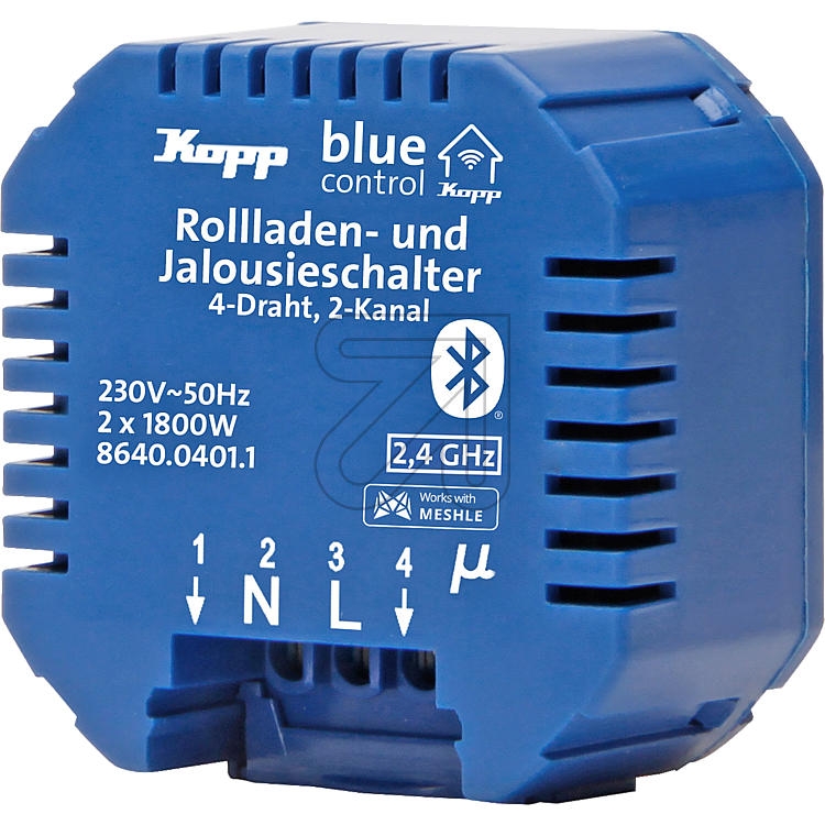 KoppBlue-control switch actuator 4-wire/2-channel 864004011