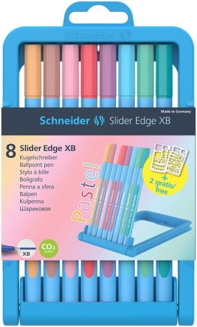 SchneiderKugelschreiber Slider Edge 8er pastell 152289Artikel-Nr: 4004675138347