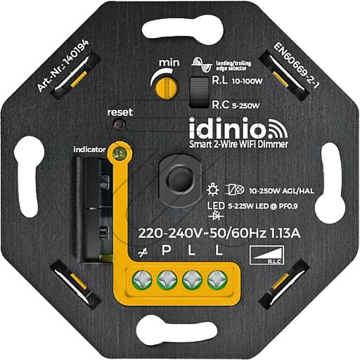 idinioWIFI Smart Dimmer 140194Artikel-Nr: 122385