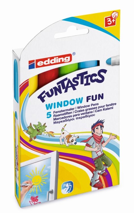 EddingFasermaler Funtastics Window Fun e-16 5er-Schachtel 16-5Artikel-Nr: 4004764953882