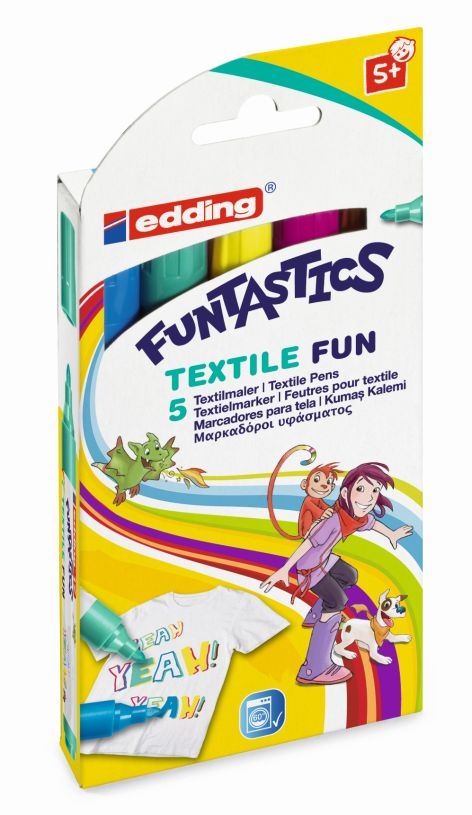 EddingFiber pen Funtastics Textile Fun e-17 box of 5 17-5Article-No: 4004764953912