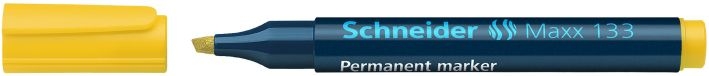SchneiderPermanent marker MAXX 130 chisel tip yellow 113305Article-No: 4004675038555