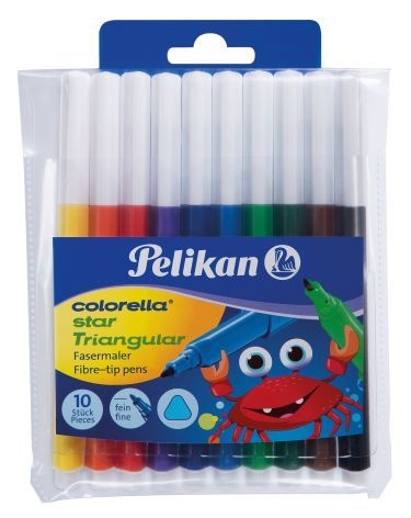 PelikanFiber pen Colorella Triangular assorted 10 985663Article-No: 4012700985668