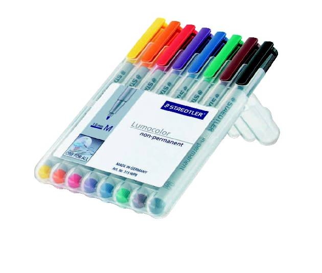 StaedtlerLumocolor Folienschreiber mittel Wl 315-8 8Er Etui 315WP8Artikel-Nr: 4007817309339