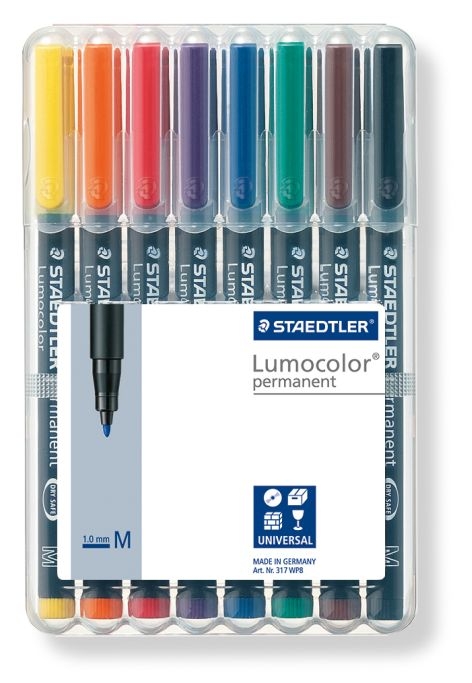 StaedtlerLumocolor Folienschreiber mittel Wf 317Wp8 8Er Et 317 WP8Artikel-Nr: 4007817310472