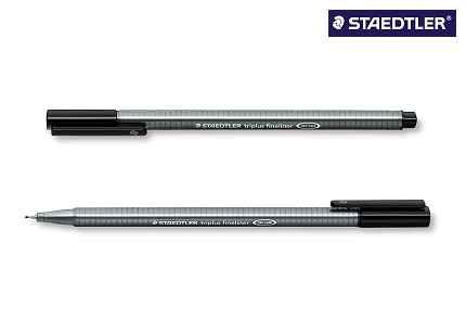 StaedtlerTriplus Fineliner 334-9 Black-Price for 10 pcs.Article-No: 4007817334089