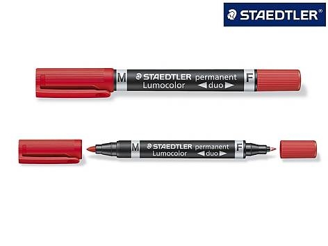 StaedtlerLumocolor Duo Permanent Marker Red 348-2-Price for 10 pcs.Article-No: 4007817348000