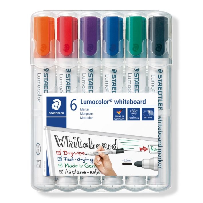 StaedtlerWhite-Board-Marker 351 6er Etui Rundspitze 351 WP6Artikel-Nr: 4007817328941