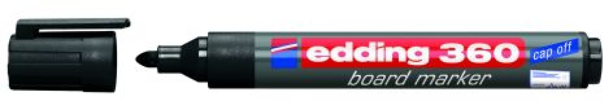 EddingBoard marker 360 black round tip 360-001Article-No: 4004764391257