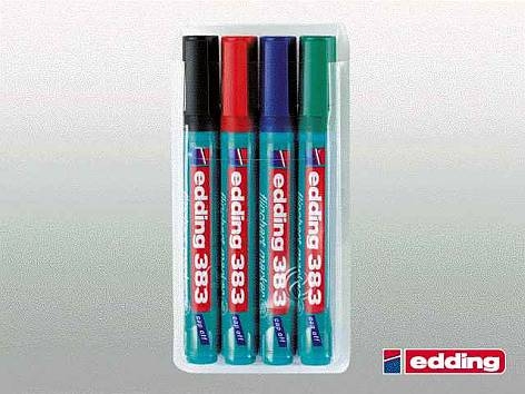 EddingFlipchart marker Capp-Off 383 4-piece case 383-4SArticle-No: 4004764013784