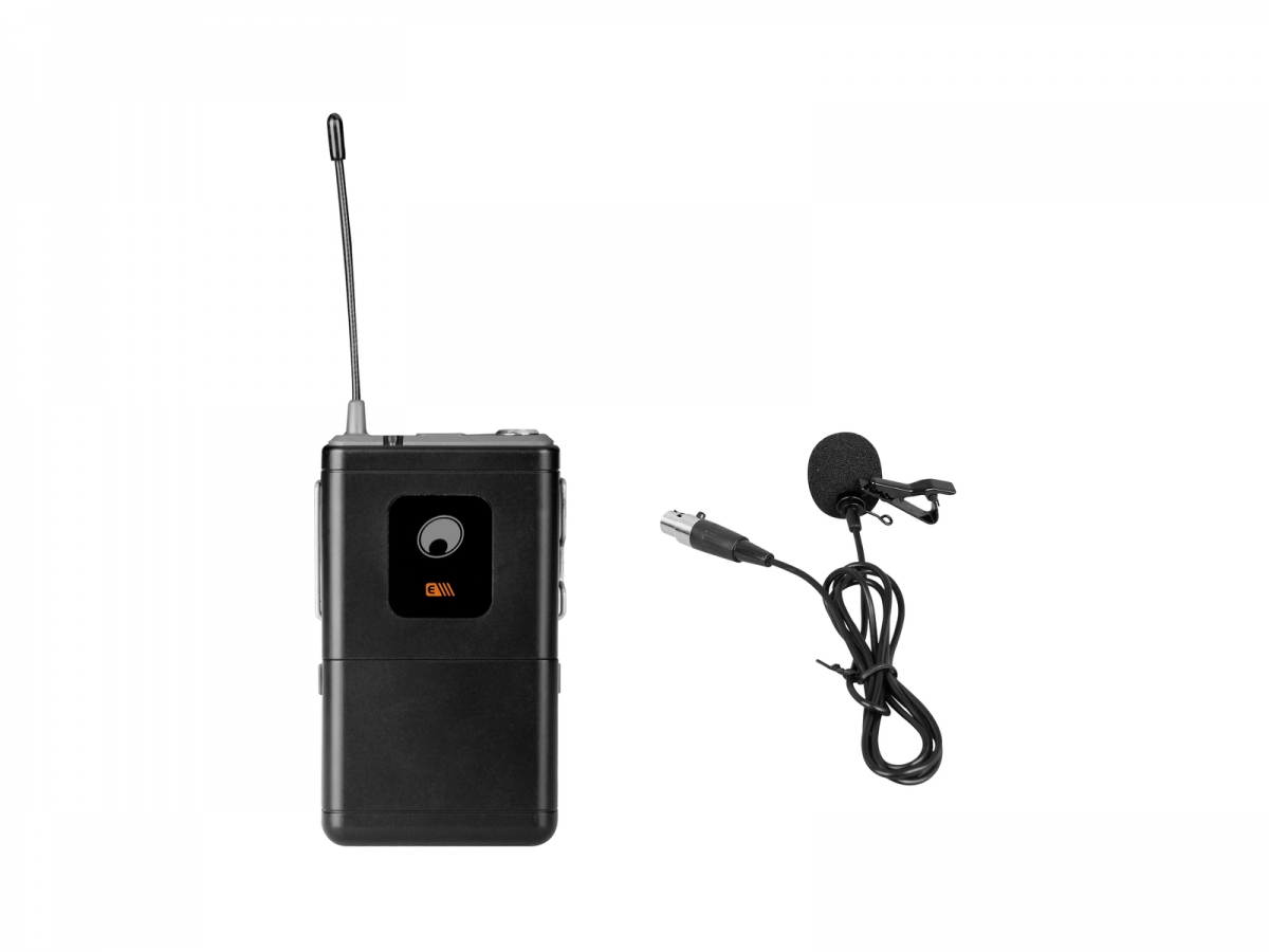 OMNITRONICUHF-E Series Bodypack 826.1MHz + Lavalier Microphone
