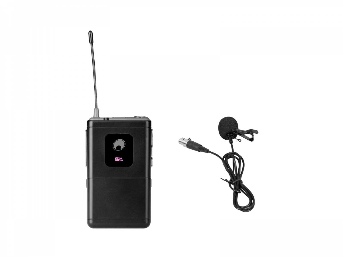 OMNITRONICUHF-E Series Bodypack 523.1MHz + Lavalier Microphone
