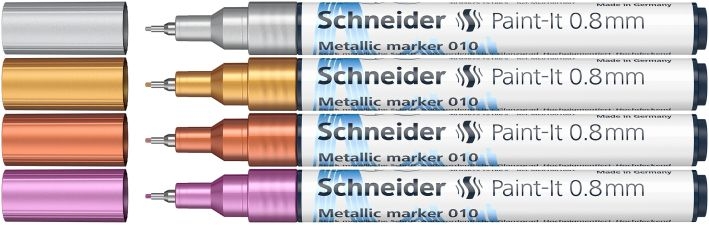 SchneiderMetallicliner 010 V1 Paint It 0.8mm 4 pieces ML01011501-Price for 4 pcs.Article-No: 4004675151797