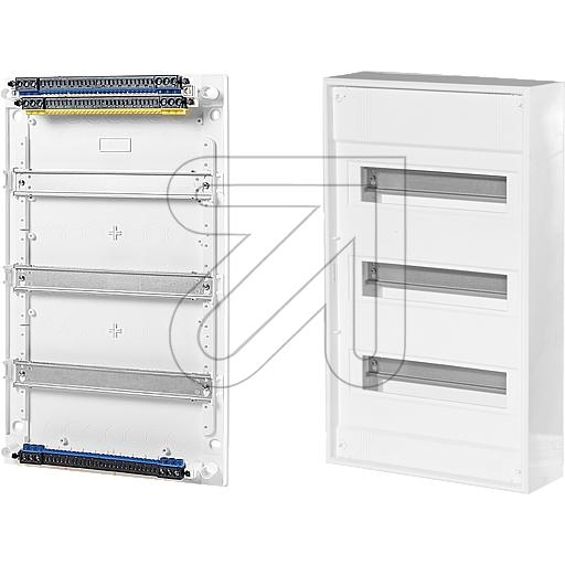 EGBsurface-mounted distribution board 3-row 36 6 with plug-in terminal.Article-No: 131110