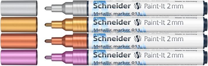 SchneiderMetallicliner 011 V1 Paint It 2mm 4 pieces ML01111501Article-No: 4004675151759