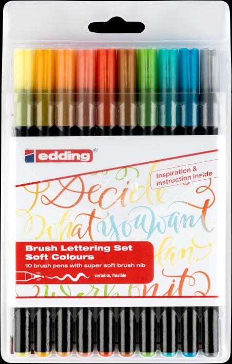 EddingBrushpen Lettering Start soft colors case of 10 1340-10-3Article-No: 4057305024404