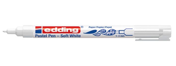 EddingFiber pen Soft Pastel Pen 1500 white 1500-049-Price for 10 pcs.Article-No: 4057305000200