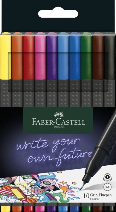 Faber CastellFineliner Grip Finepen box of 10 151610Article-No: 4005401516101