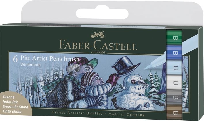 Faber CastellPitt Artist Pen Brush 6er Etui WinterludeArtikel-Nr: 4005401671763