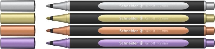 SchneiderMetallicliner 020 Paint It 1-2mm 4 Stück ML02011501Artikel-Nr: 4004675153906