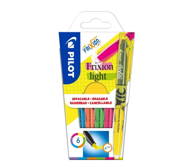 PilotHighlighter Frixion Light2 set of 6 (pink-orange-yellow 4136SG6Article-No: 3131910572565