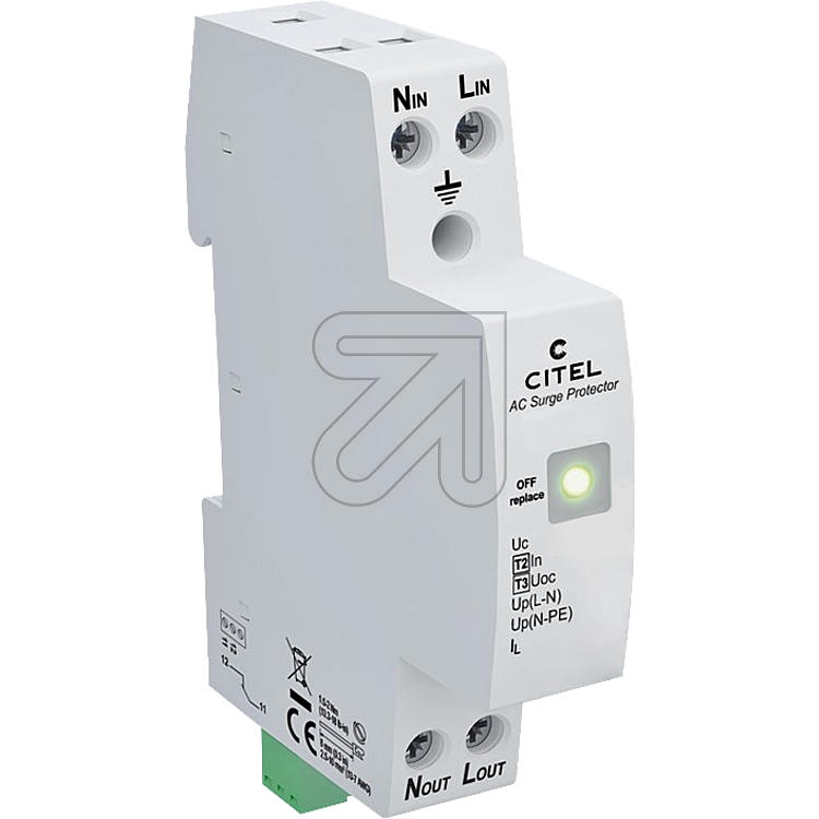 CITELCompact single-phase overvoltage protection T2 T3, 1 MW, DACN10S-11-275
