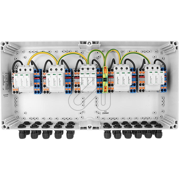KELECTRICGenerator connection box GAK 5x T1 T2, 1100V 10Strings, 5MPP, AP housing. IP65Article-No: 134385