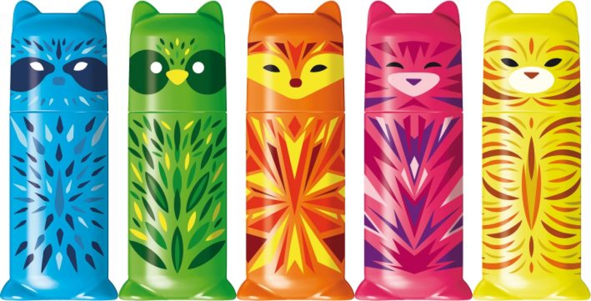 MapedHighlighter Fluo Peps Mini Friends animal design asst. 743638-Price for 5 pcs.Article-No: 3154147436387