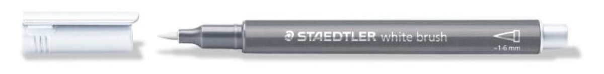 StaedtlerMarker metallic brush 1-6mm white 8321-0Article-No: 4007817076132