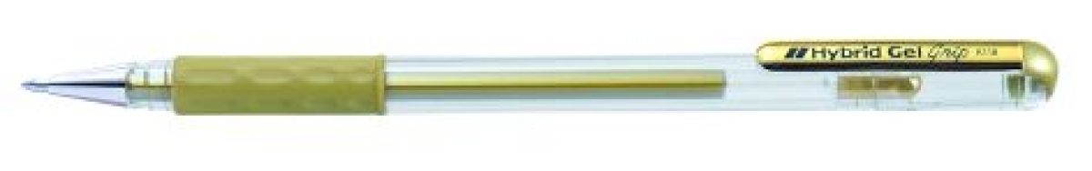 PentelInk rollerball pen Hybrid K118 Gold rubber grip zone K118-XArticle-No: 3474377923106