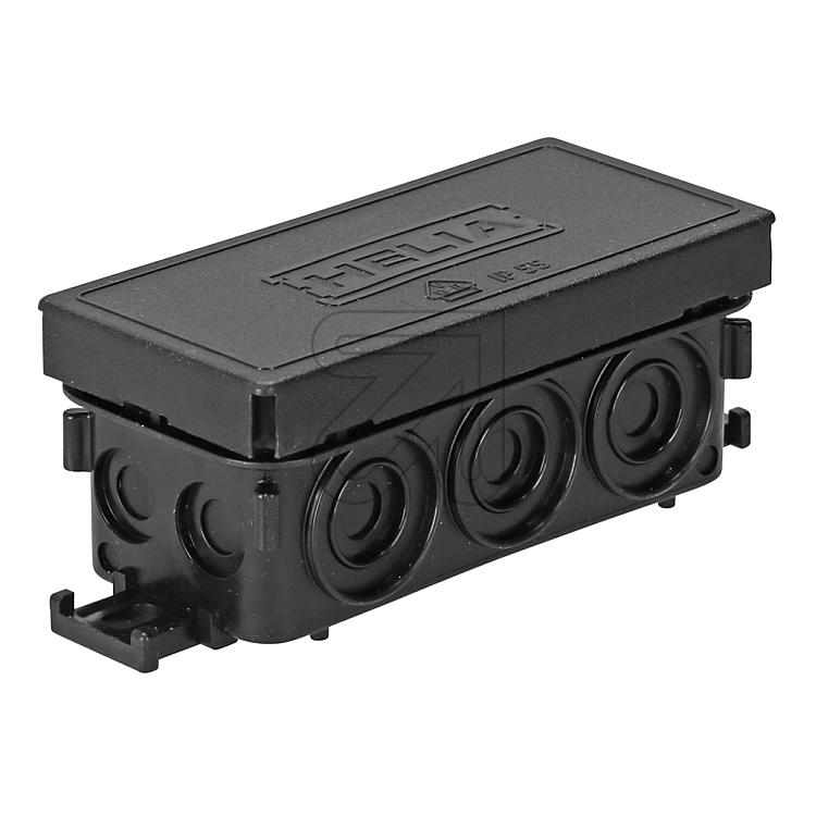 EGBSurface junction box 89x42x37mm black-Price for 10 pcs.Article-No: 141005