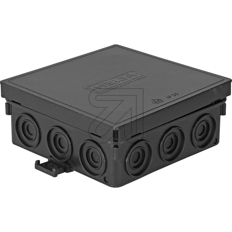 EGBSurface junction box 100x100x42mm black-Price for 10 pcs.Article-No: 141070