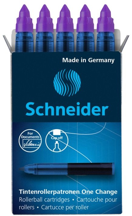SchneiderOne Change rollerball cartridge pink-Price for 5 pcs.Article-No: 4004675124142