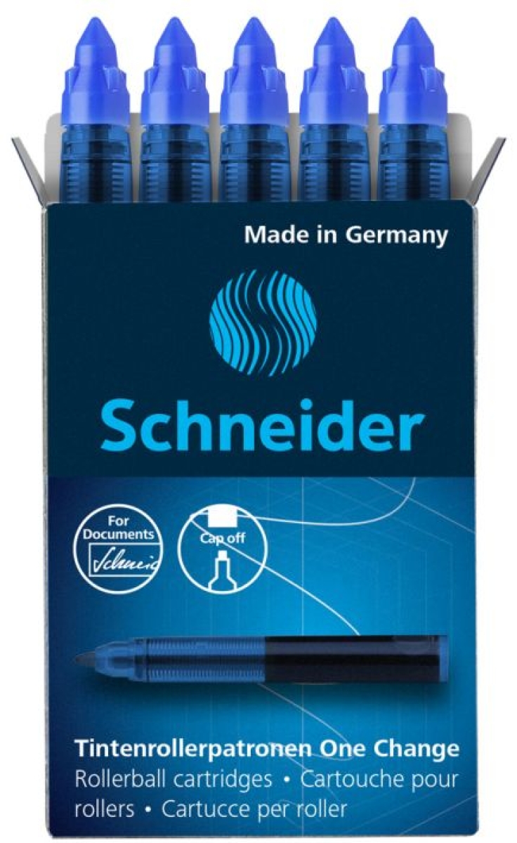 SchneiderRollerpatrone One Change blau-Preis für 5 StückArtikel-Nr: 4004675124081