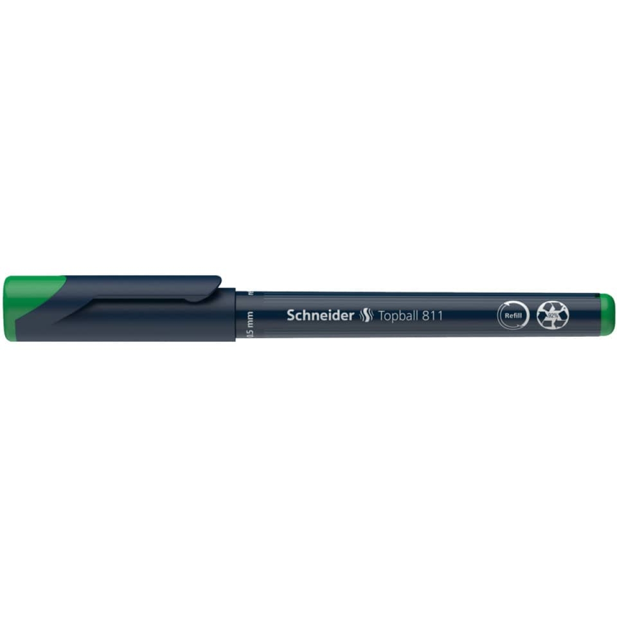 SCHNEIDERTopball 811 rollerball pen, green, replaceable refill SN8114Article-No: 4004675081148