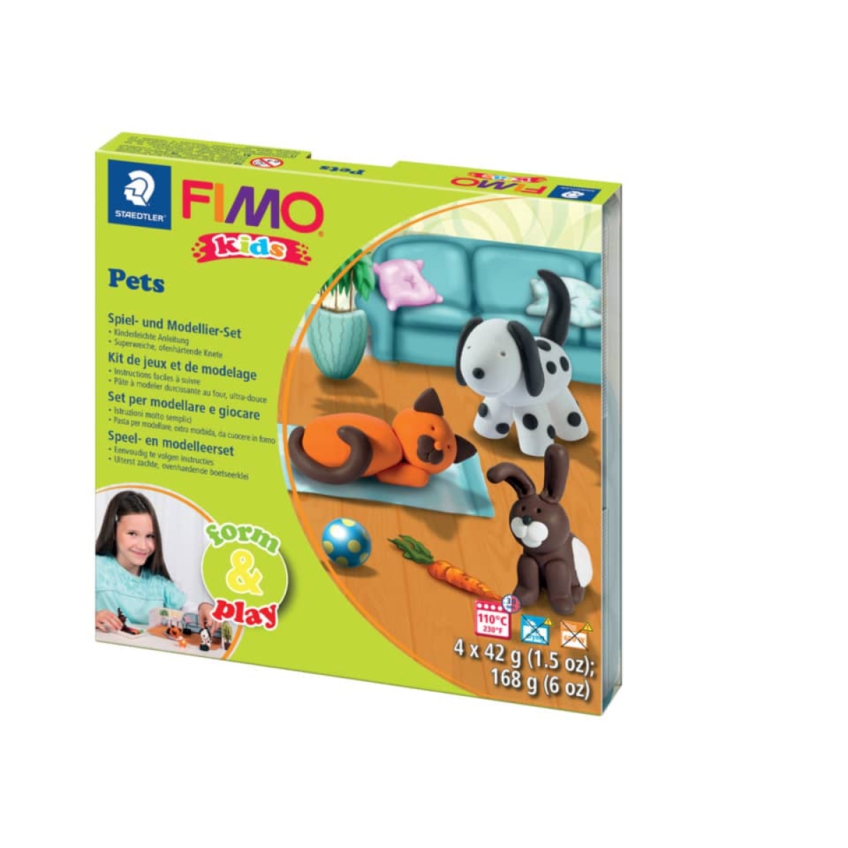 STAEDTLERModeling clay FIMO® Kids Form & Play Pets 803402LYArticle-No: 4007817806029