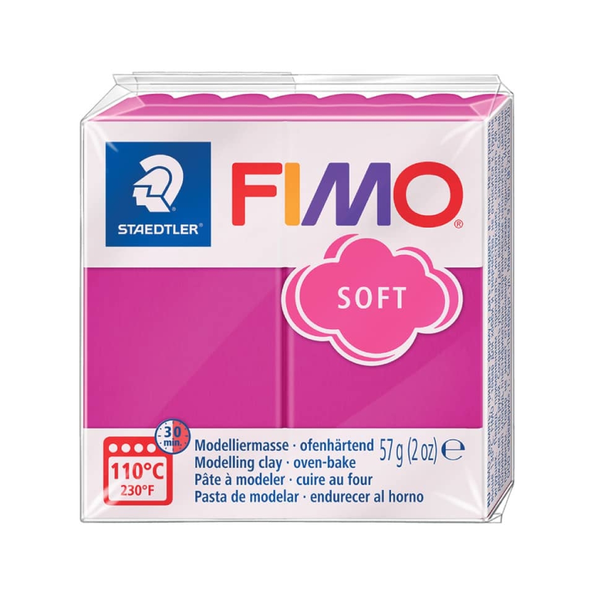STAEDTLERModeling clay FIMO® soft, 57 g, raspberry 8020-22-Price for 0.0570 kgArticle-No: 4006608809478
