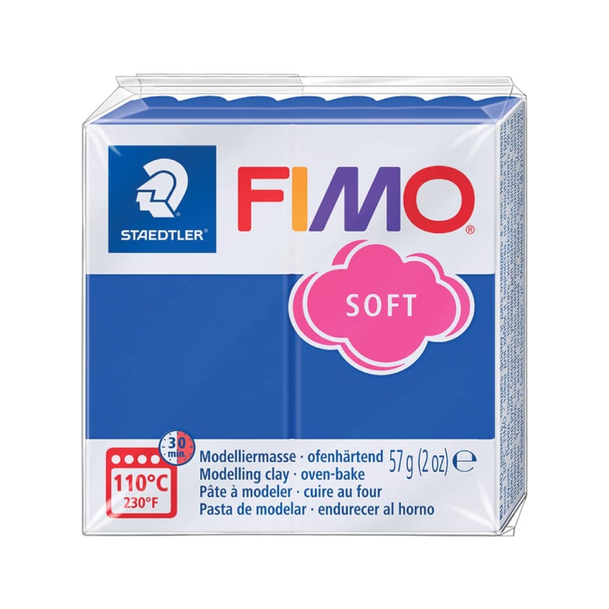 STAEDTLERModeling clay FIMO® soft, 57 g, brilliant blue 8020-33-Price for 0.0570 kgArticle-No: 4006608809539