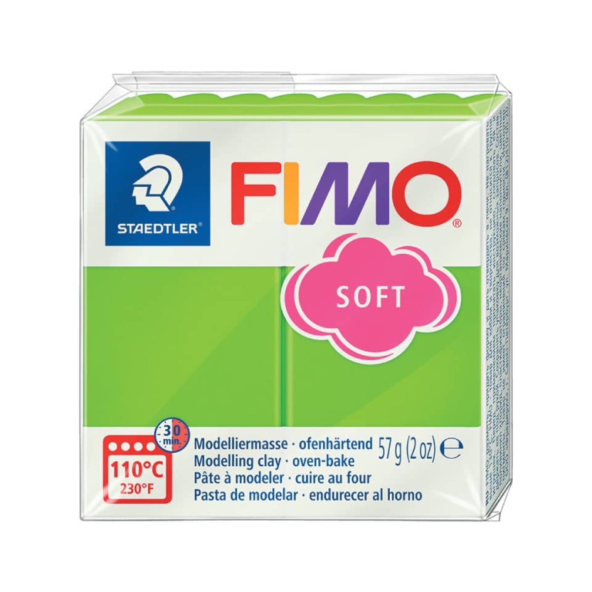 STAEDTLERModelliermasse FIMO® soft, 57 g, apfelgrün 8020-50-Preis für 0.0570 kgArtikel-Nr: 4006608809652