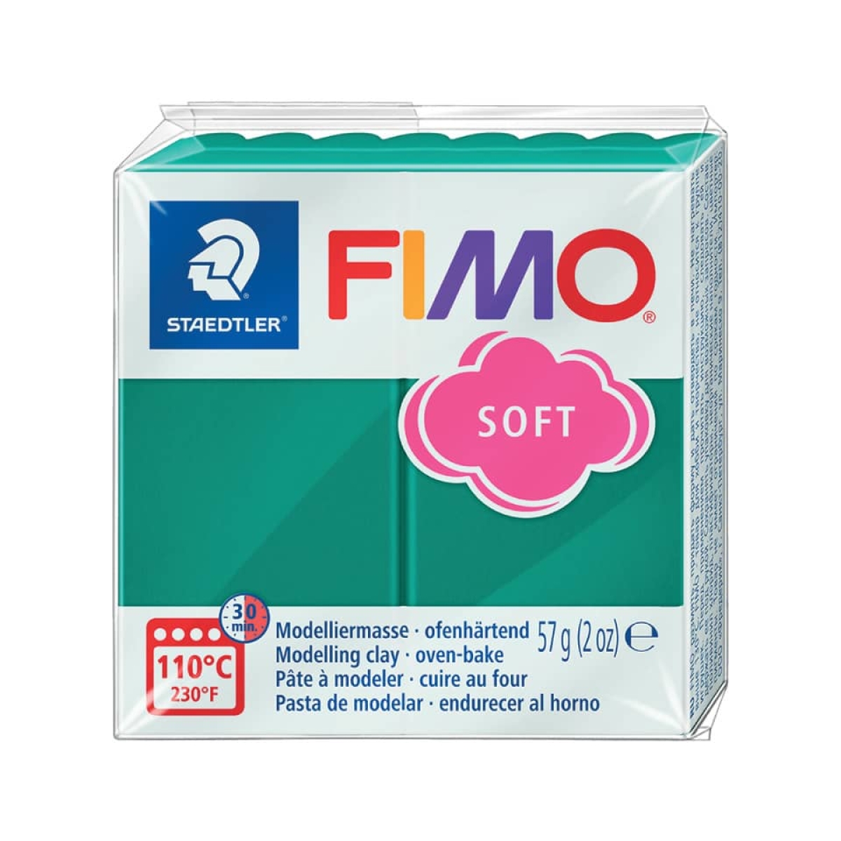 STAEDTLERModelliermasse FIMO® soft, 57 g, smaragd 8020-56-Preis für 0.0570 kgArtikel-Nr: 4006608809713