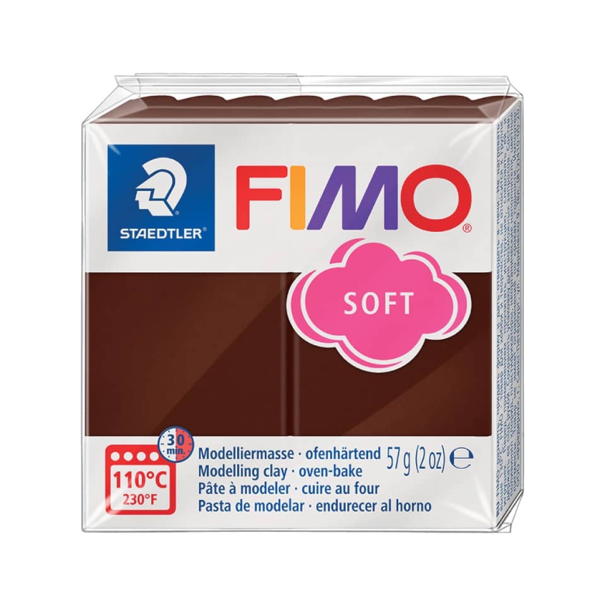 STAEDTLERModeling clay FIMO® soft, 57 g, chocolate 8020-75-Price for 0.0570 kgArticle-No: 4006608809836