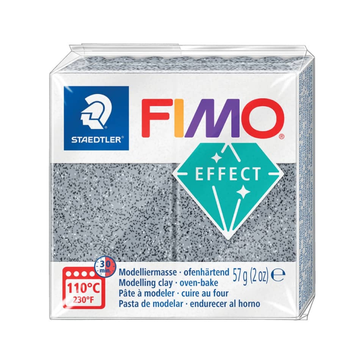 STAEDTLERModeling clay FIMO® soft, 57 g, granite 8020-803-Price for 0.0570 kgArticle-No: 4006608810320