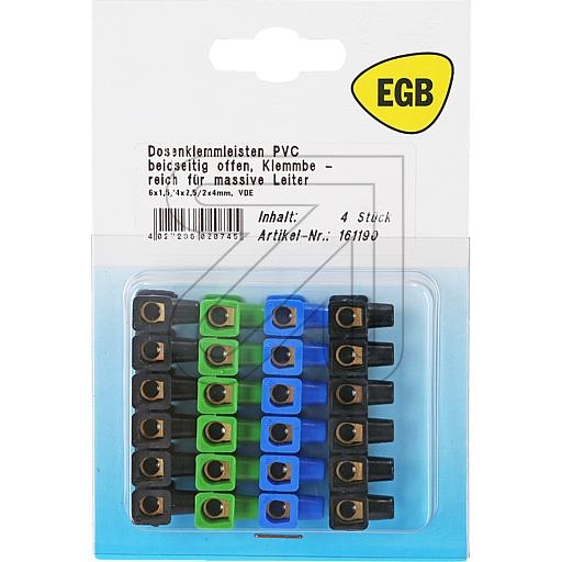 EGBSB socket terminal strip assorted colorsArticle-No: 161190