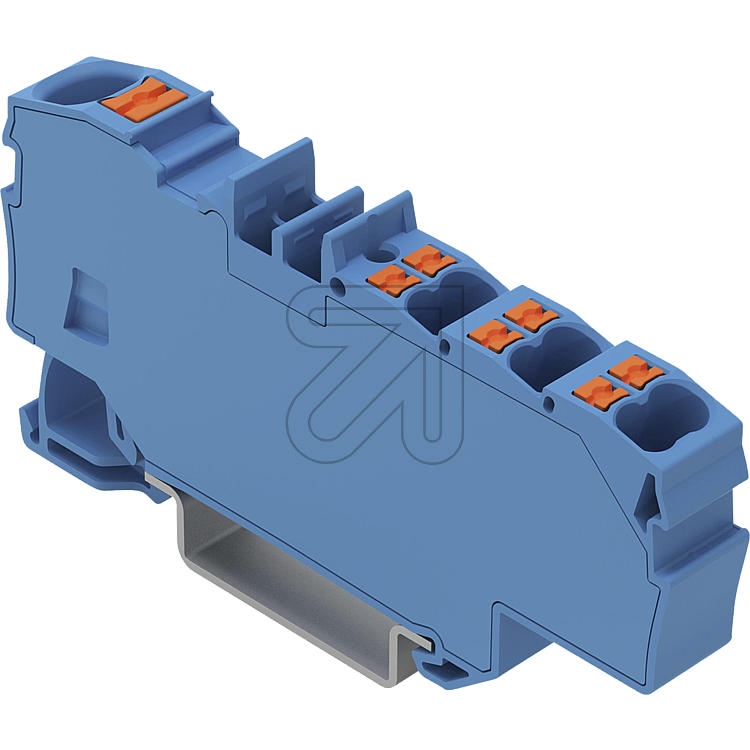 WAGO distribution terminal block with actuation opening, blue 2006-8034