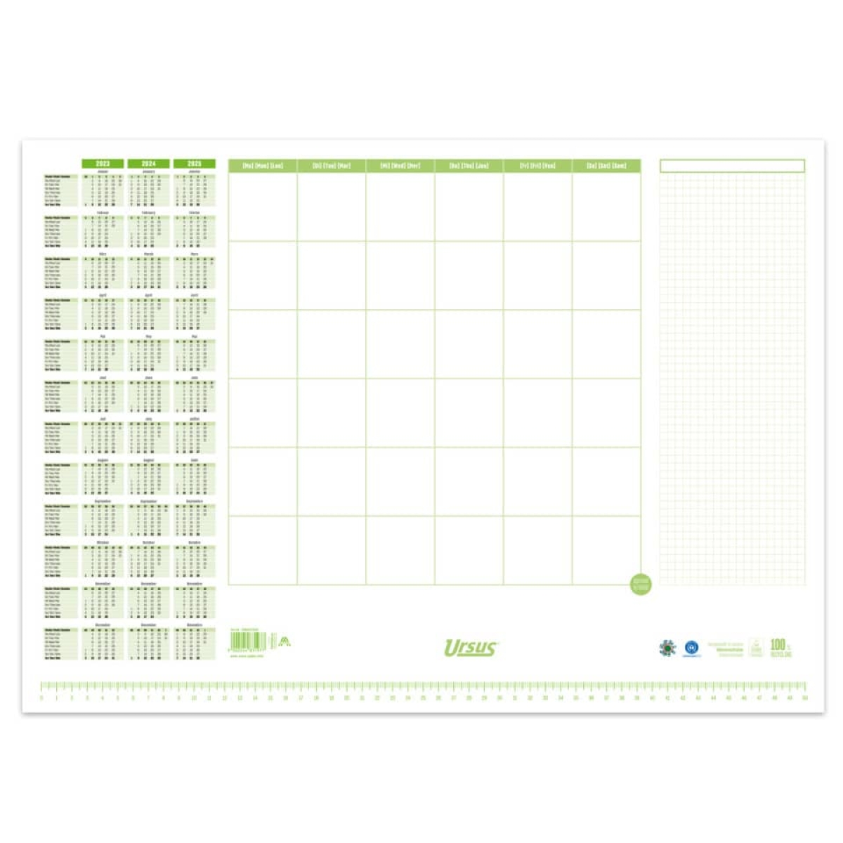 URSUS greenSchreibunterlage Papier, 52,5x37,5cm, 70g/m², 30 Blatt 036447000Artikel-Nr: 9002244831977