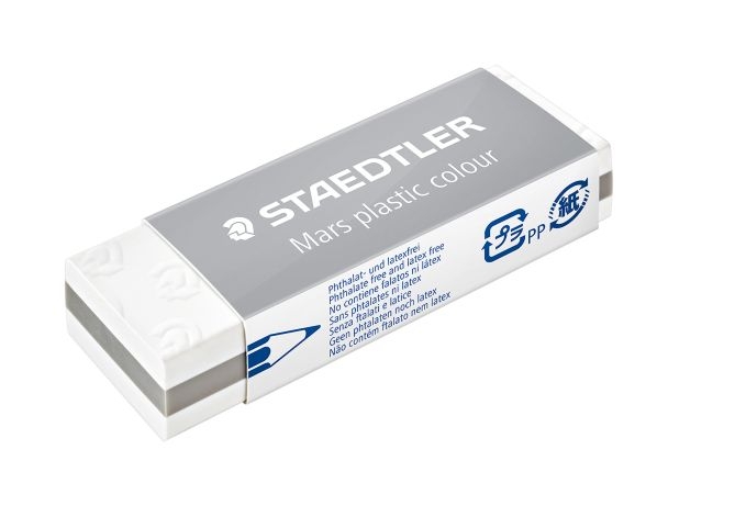StaedtlerEraser Mars-Plast 20ST white light gray whiteArticle-No: 4007817065556